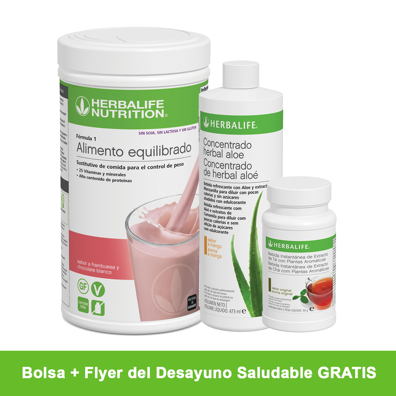 Desayuno Saludable F1 Frambuesa y chocolate blanco