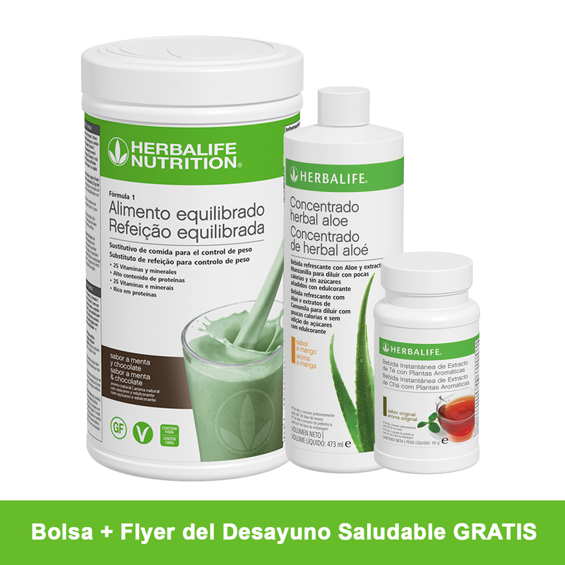 Desayuno Saludable F1 Chocolate y menta