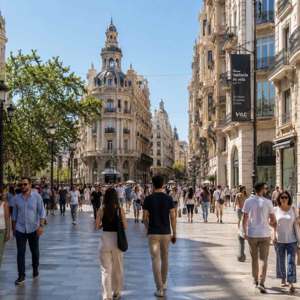 paseando por el centro de valencia