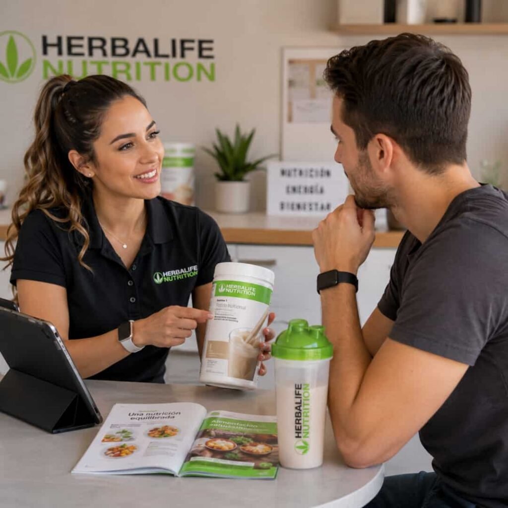 distribuidor herbalife en valencia con cliente