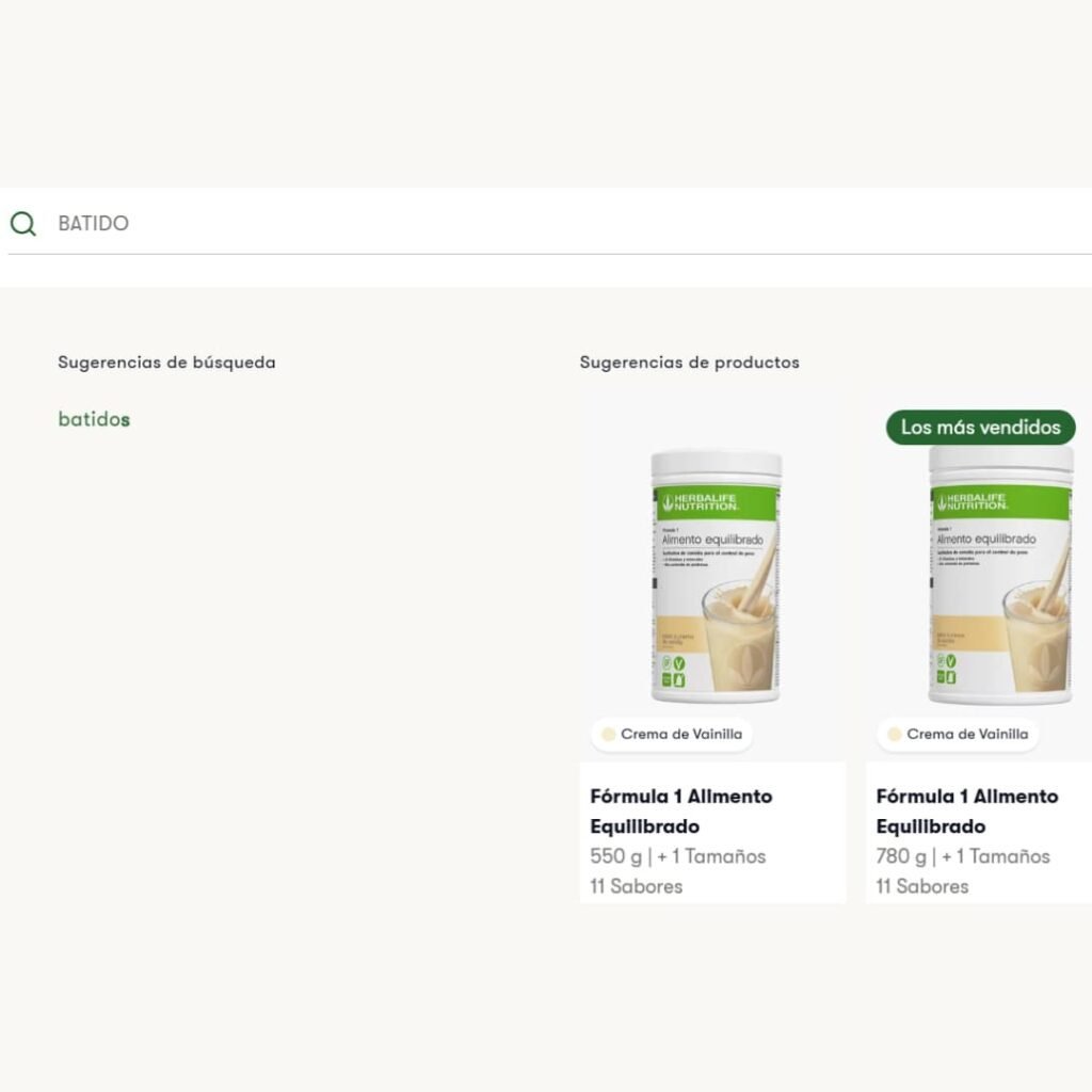 ELEGIR PRODUCTO EN HERBALIFE ONE
