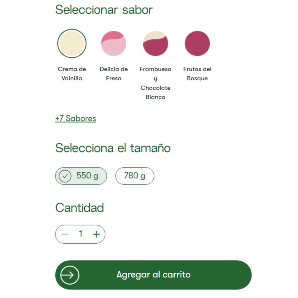 SELECCIONAR SABOR EN HERBALIFE ONE